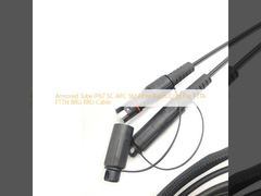FTTA FTTH BBU RRU তারের জন্য সাঁজোয়া টিউব IP67 SC APC SM ফাইবার প্যাচ কর্ড