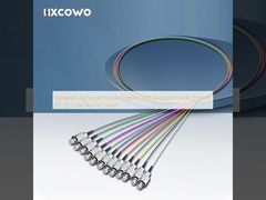 Network 4g Single Mode Pigtail 1.5M Telecom Grade 0.9mm FC 12 Core Round Head