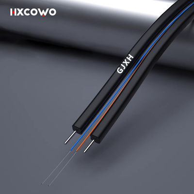 কেনা Telecom Communication Indoor Fiber Cable 1 2 4 Core GJXH G657A2 6 Core Wire Cable অনলাইন উত্পাদন