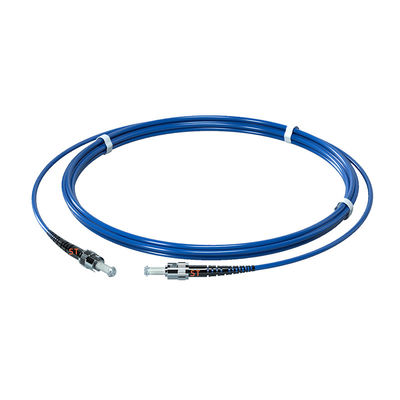 কেনা FTTH PVC 3.0MM Single Mode G657A1 3M ST/UPC-ST/UPC Armored Fiber Optic Patch Cord অনলাইন উত্পাদন