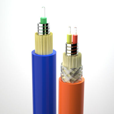 কেনা Spiral Armored Fiber Optical Cable 2.0/3.0mm CPR FTTH 1 Core Single Mode Indoor Flexible অনলাইন উত্পাদন
