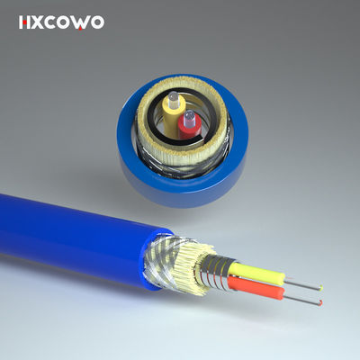 কেনা LSZH TPU Flexible Spiral Steel Armored Fiber Optical Cable For Dustproof Function অনলাইন উত্পাদন