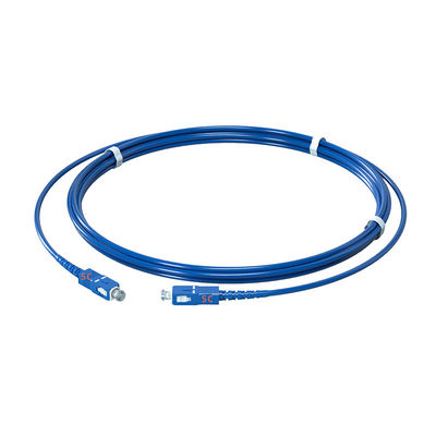 কেনা Fiber Type Single Fiber Single Mode Armored Patch Cord SC-UPC/SC-UPC Blue 9/125um অনলাইন উত্পাদন