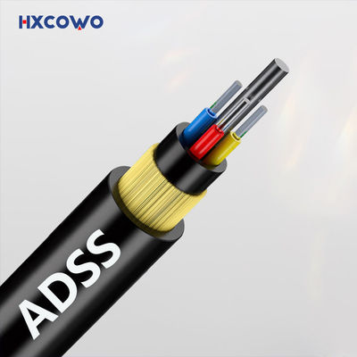 কেনা ADSS 80m 100m 120m 200m স্প্যান এরিয়াল ফাইবার কেবল G652D G657A1 G657A2 অনলাইনে উৎপাদন