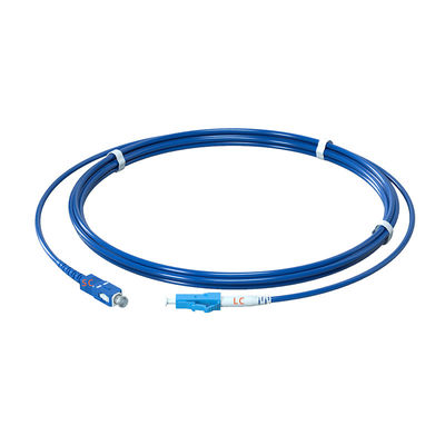 কেনা Single Mode 9/125 G652D Simplex SC/UPC-LC/UPC Armored Fiber Optic Patch Cord for Signal Transfer অনলাইন উত্পাদন