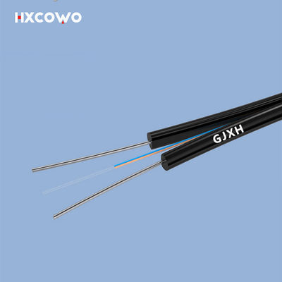 কেনা Speed Internet Indoor Fiber Optic Cable GJXH Metallic Strength Member G657A1 2Core অনলাইন উত্পাদন