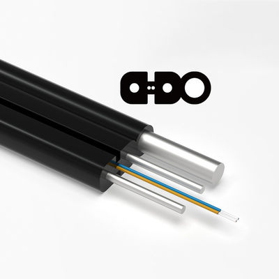 কেনা HXCOWO GJYXCH 1Km 1 2 4 6 8 12 Core G657A1 G657A2 Optical Fiber Indoor Outdoor Drop Cable অনলাইন উত্পাদন