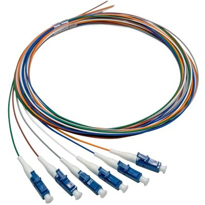 কেনা FTTN HXCOWO 6 বন্ড বিতরণ ফাইবার অপটিক পিগটেল LC/UPC SM 9/125 Fanout 0.9mm অপটিক্যাল ফাইবার পিগটেল অনলাইনে উৎপাদন