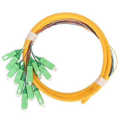 কেনা Connector Type SC Fiber Pigtails HXCOWO 12 Color 0.9mm SM OS2 G.657A1 Blue LSZH PVC অনলাইন উত্পাদন