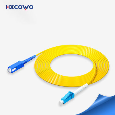 কেনা SM হলুদ জ্যাকেট সাঁজোয়া ফাইবার প্যাচ কর্ড HXCOWO SC/UPC-LC/UPC অনলাইনে উৎপাদন