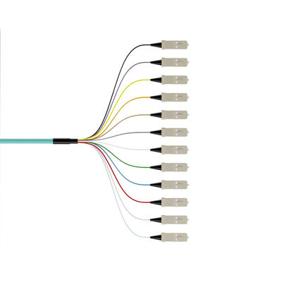 কেনা Wavelength 850nm/1310nm/1550nm 12Color-Coded Bunch Ribbon Type SC Fiber Optic Pigtails অনলাইন উত্পাদন
