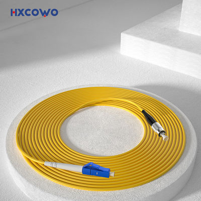 কেনা LC FC Single Mode Simplex UPC/APC 0.9/2/3 MM Armored Fiber Optic Patch Cord PVC LSZH অনলাইন উত্পাদন