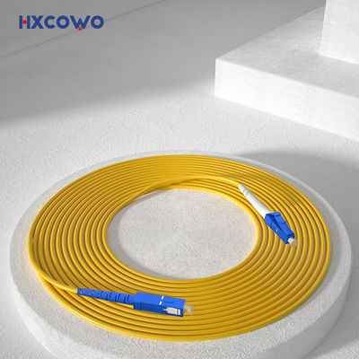 কেনা HXCOWO LC SC/UPC Optical 1M Single Mode Single Core 3.0mm Fiber Cable Patch for FTTX অনলাইন উত্পাদন