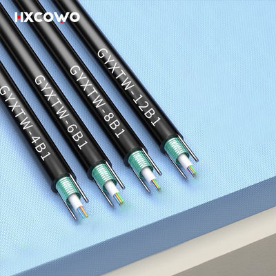 কেনা 12 Cores G657A G652D GYXTW Aerial Outdoor Steel Wire FTTH Armoured Fiber Optical Cable অনলাইন উত্পাদন