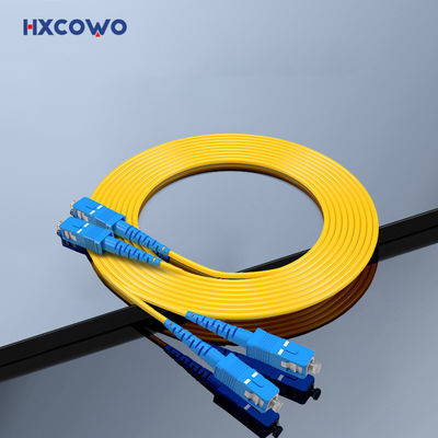 কেনা 2 Core SC/UPC-SC/UPC Duplex Multi-Mode Single Mode 9/125 2.0mm 0.5M Fiber Optic Cable Patch অনলাইন উত্পাদন