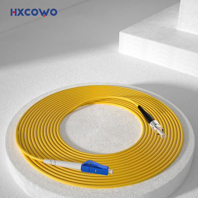 কেনা HXCOWO SM SX G657A2 LC/UPC-FC 2 3mm LSZH Armored Fiber Optic Cable Patch for Wifi Network অনলাইন উত্পাদন