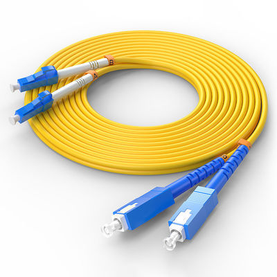 কেনা FTTH FTTxFTTB Network LC-SC Multimode Duplex Fiber Optic Cable with Customized Colors অনলাইন উত্পাদন