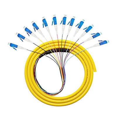 কেনা 12 Core LC FTTH 0.9mm OM2 OM3 Fiber Optic Pigtail for Smooth Signal Transmission অনলাইন উত্পাদন