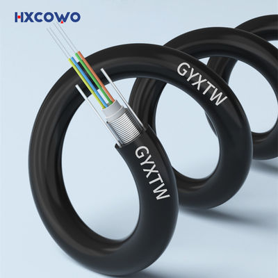 কেনা Fiber Optic Cable GYXTW G657A G652D Armoured Outdoor Single Mode OS2 4 6 12 24 Core অনলাইন উত্পাদন