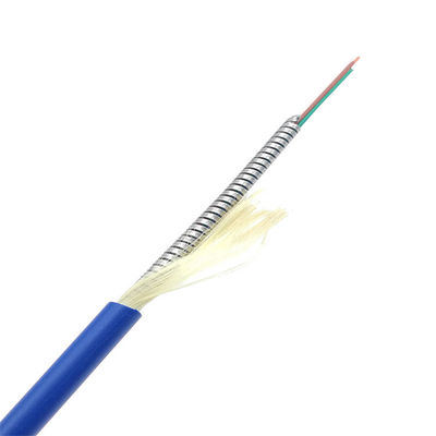 কেনা Stainless Steel OM3 OM4 Armored Fiber 6 Core G652D PVC LSZH অনলাইন উত্পাদন