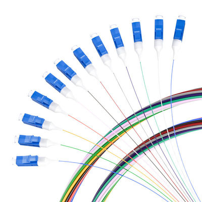 কেনা HXCOWO SM G657A 12 Cores Colors LC/APC LC/UPC FTTH Fiber Optic Pigtail for 3G Network অনলাইন উত্পাদন