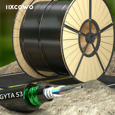 কেনা G652D/G657A1/G657A2 ফাইবার অপটিক ক্যাবল GYTA53 6-288 টেলিযোগাযোগের জন্য কোর অনলাইনে উৎপাদন