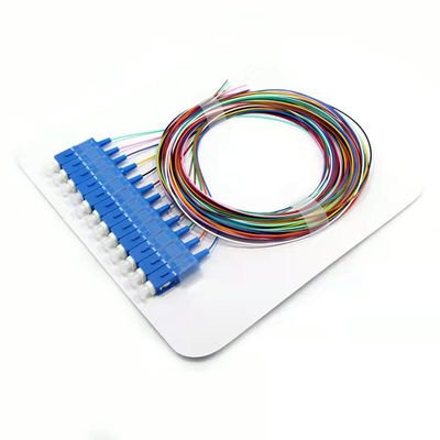 কেনা SC/UPC SM LSZH 12 Fiber Optic Pigtail Waterproof Cable Single Mode Fiber Pigtails অনলাইন উত্পাদন