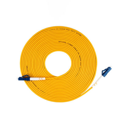 কেনা FTTxFTTB-এর জন্য ইন্ডোর SM G652D G657A1 G657A2 সিমপ্লেক্স 3.0mm LC UPC ফাইবার অপটিক কেবল প্যাচ অনলাইনে উৎপাদন