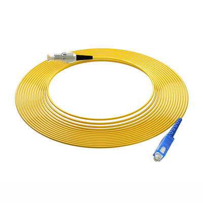 কেনা HXCOWO OM3 SC FC LC ST 850nm/1310nm/1550nm Simplex Multi Mode Fiber Optic Cable Patch অনলাইন উত্পাদন