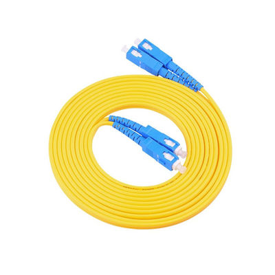 কেনা PVC LSZH HXCOWO FTTH 1.6mm 2mm 3mm Duplex SC UPC Jumper 1.5m 3.5m Armored Fiber Optic Cable Patch অনলাইন উত্পাদন