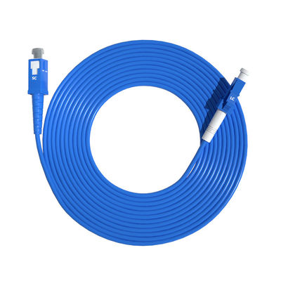 কেনা HXCOWO Waterproof Single Mode Simplex 9/125 3.0mm SC-LC Armored Fiber Optic Cable Patch অনলাইন উত্পাদন