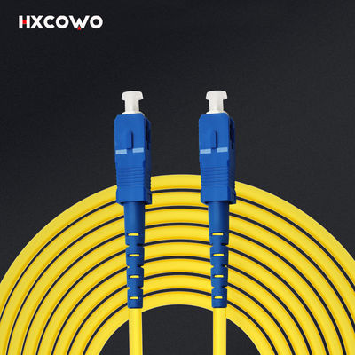 কেনা FTTH সাঁজোয়া ফাইবার অপটিক প্যাচ কেবল G652D G657A1 G657A2 HXCOWO SC SC UPC APC অনলাইনে উৎপাদন