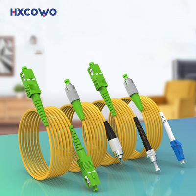 কেনা 1কোর ফাইবার অপটিক প্যাচ কর্ড HXCOWO SC/FC/LC/ST লো লস APC/UPC 9/125 SM SX 3M G657A অনলাইনে উৎপাদন