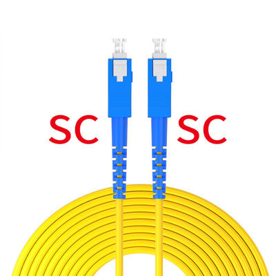 কেনা 1 কোর ফাইবার অপটিক প্যাচ কর্ড SC থেকে SC UPC/APC 2.0mm/3.0mm G652D/G657A FTTH এর জন্য অনলাইনে উৎপাদন