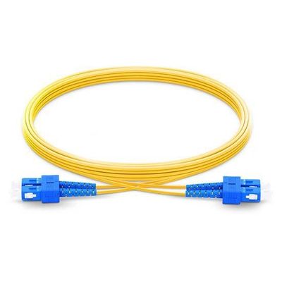 কেনা Singlemode Armored Fiber Patch Cord SC UPC To SC UPC Duplex 2.0mm PVC OFNR 9/125 অনলাইন উত্পাদন