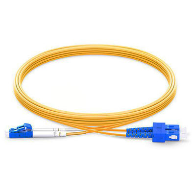 কেনা FTTX এর জন্য 3m LC UPC থেকে SC UPC ডুপ্লেক্স 2.0mm হলুদ ফাইবার অপটিক প্যাচ কর্ড একক মোড অনলাইনে উৎপাদন