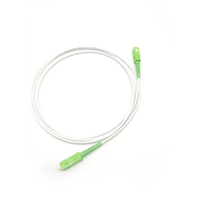 কেনা সাদা ফাইবার অপটিক প্যাচ কর্ড LSZH SC/APC থেকে SC/APC SM 9/125 কম সন্নিবেশ ক্ষতি অনলাইনে উৎপাদন