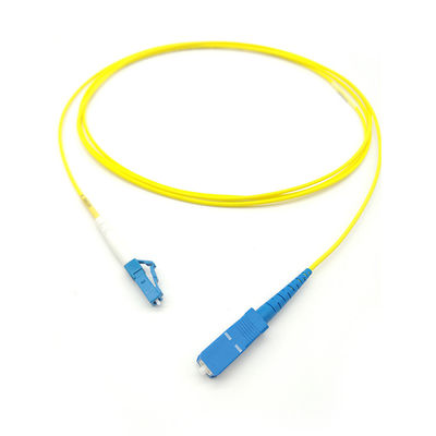 কেনা SM LSZH 3mm SX 2M Stainless Steel Armored Fiber Optic Jumper Cable FTTH LC/UPC-SC/UPC অনলাইন উত্পাদন