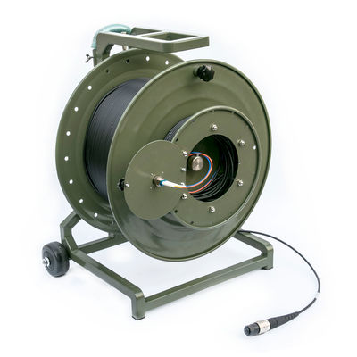 কেনা ArmyGreen Tactical Ofc Cable Spiral Armored  Military Tactical Fiber Optic Cable অনলাইন উত্পাদন