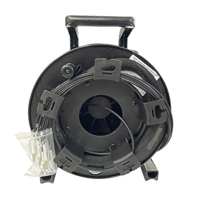 কেনা LSZH Jacket Tactical Fiber Optic Cable Black Military Tactical Cable অনলাইন উত্পাদন