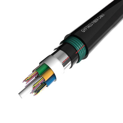 কেনা GYFTA53 Double Armored Fiber Optic Cable with 2-288 Cores Loose Tube Stranded Design for Direct Burial Applications অনলাইন উত্পাদন