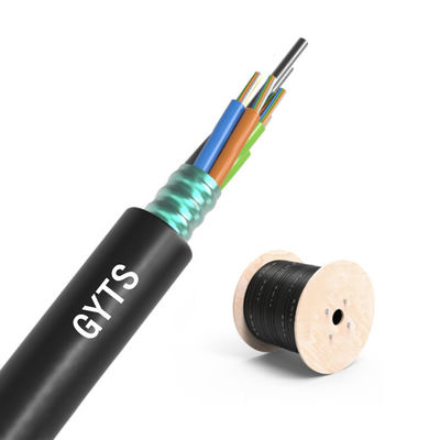 কেনা Customized Cores Outdoor Armored Fiber Optic Cable with OM1-OM4 Fiber and Temperature Resistance (-40°C to +70°C) অনলাইন উত্পাদন