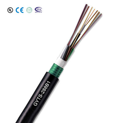 কেনা G655 GYTS Outdoor Armored Fiber Optic Cable with ITU G652D and G657A Stranded Loose Tube for High Performance অনলাইন উত্পাদন